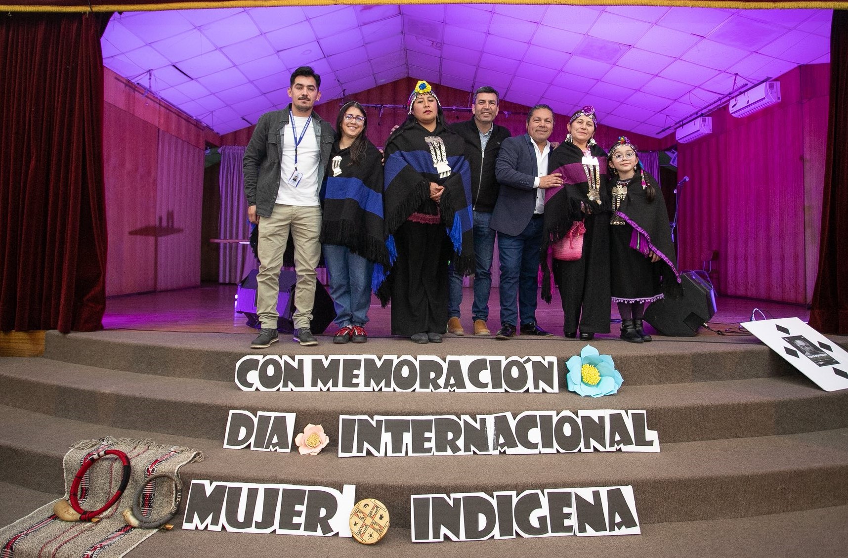 TENOR PEWENCHE EN DÍA DE LA MUJER INDÍGENA