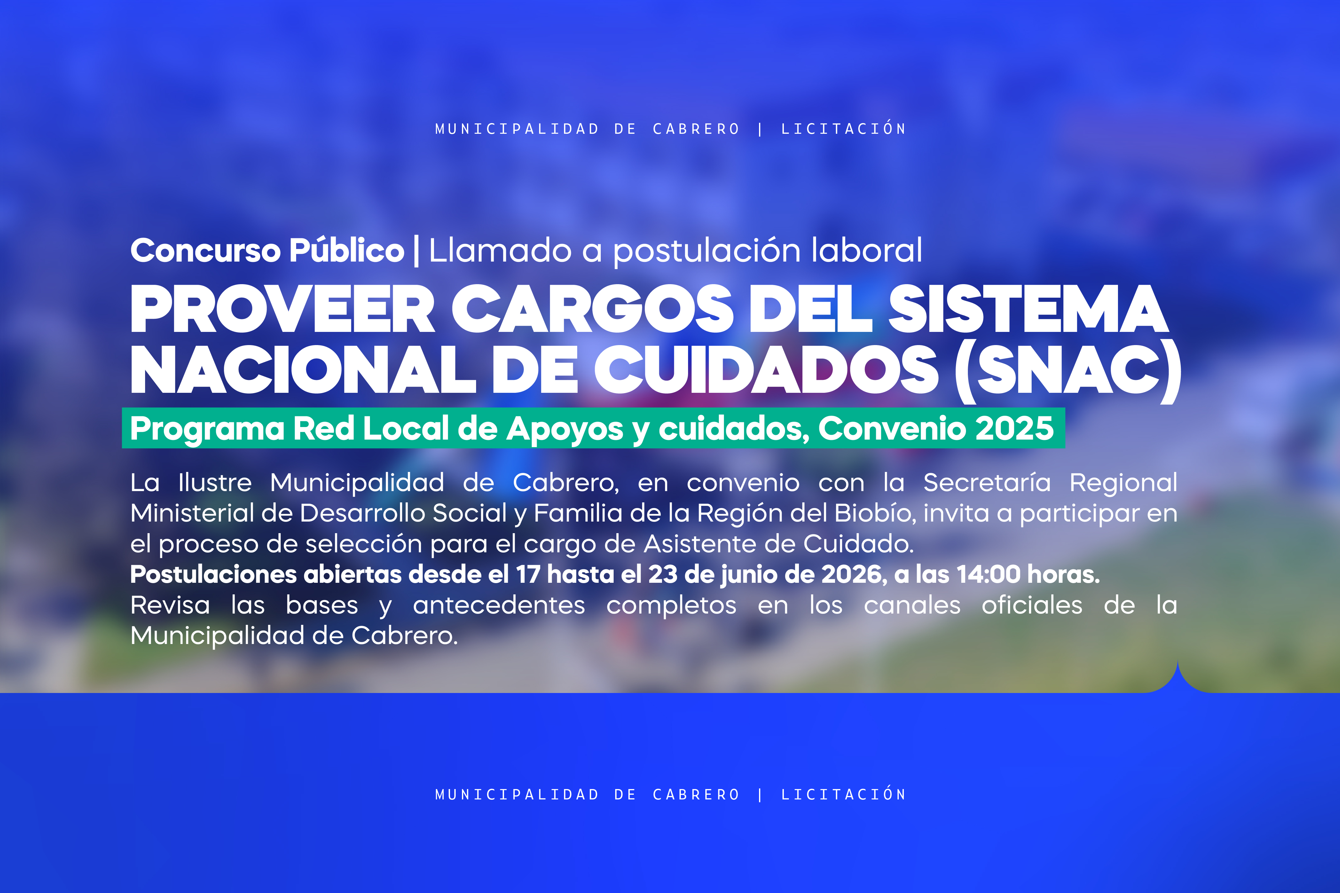 Llamado a postulación laboral